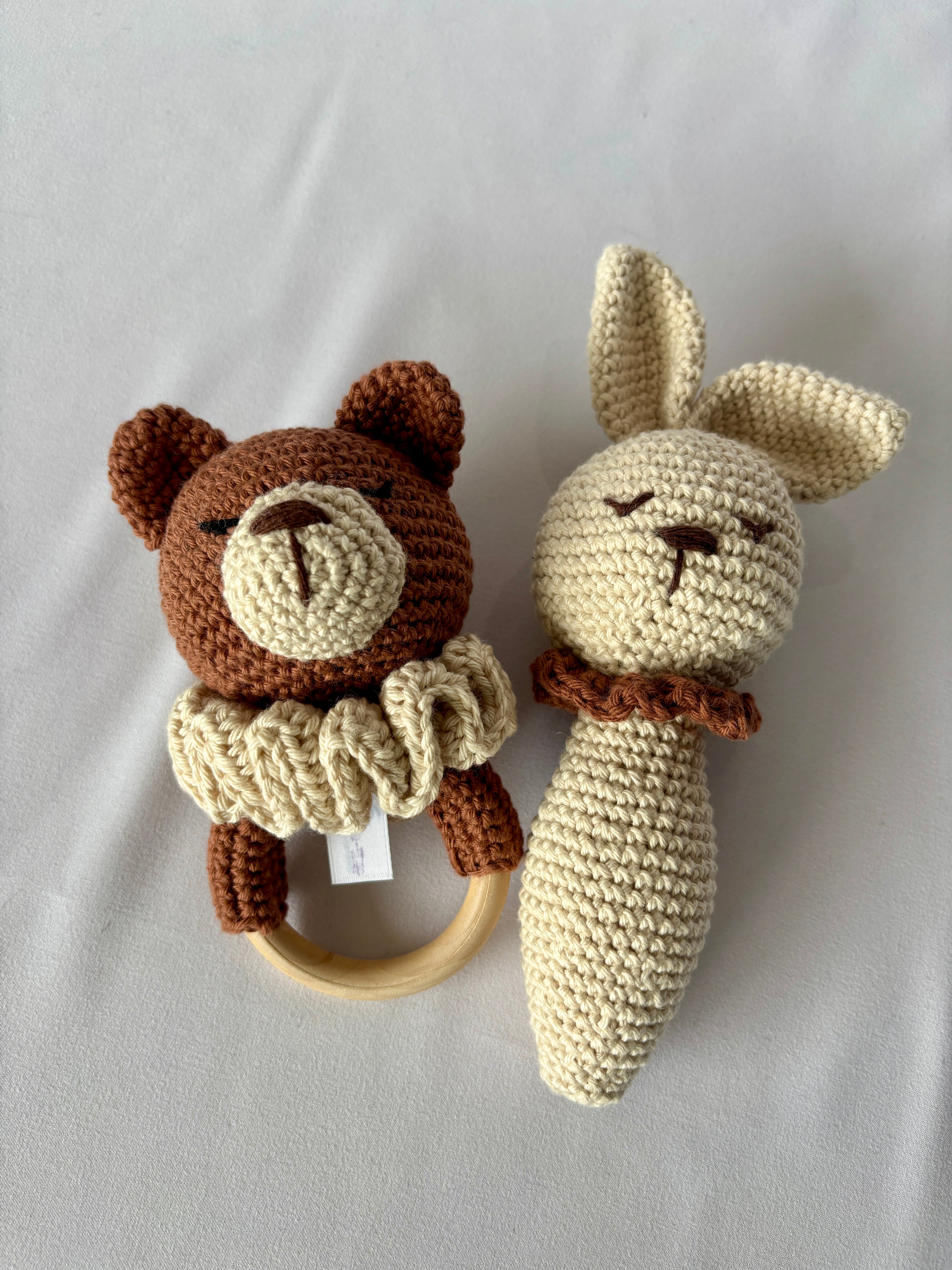 Babyrassel Teddy - Hellbraun