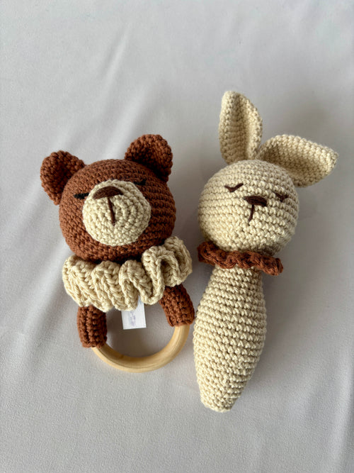 Babyrassel Teddy - Hellbraun