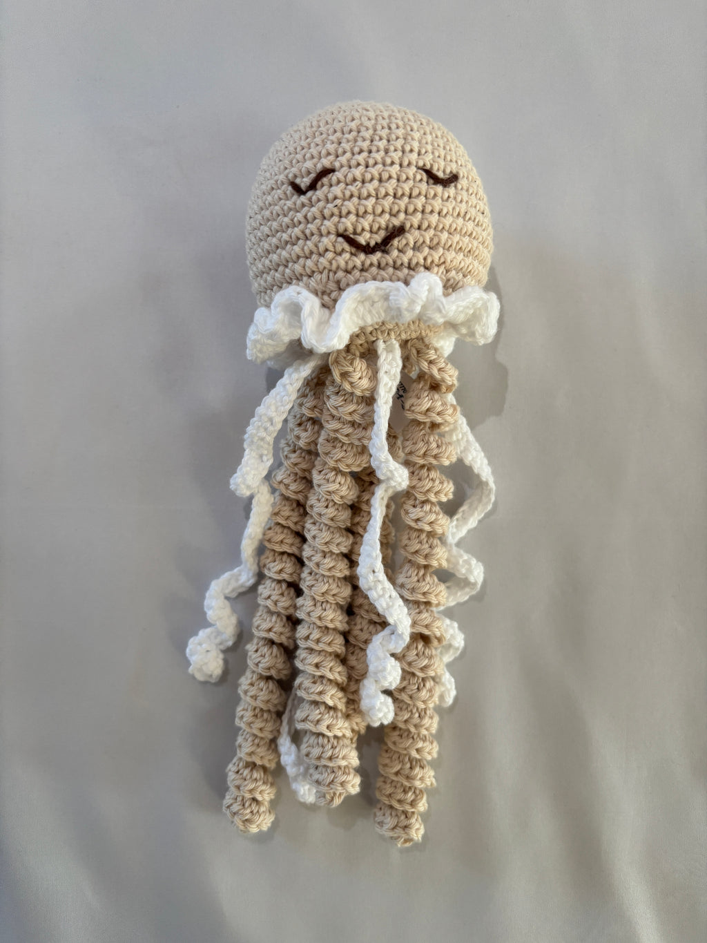 Kuschel Krake - Beige & Weiß
