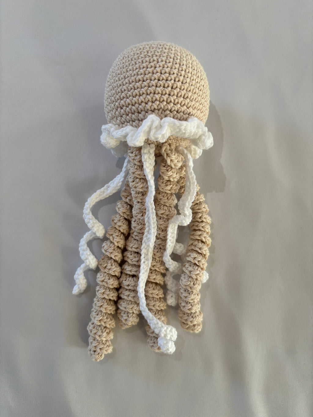 Kuschel Krake - Beige & Weiß